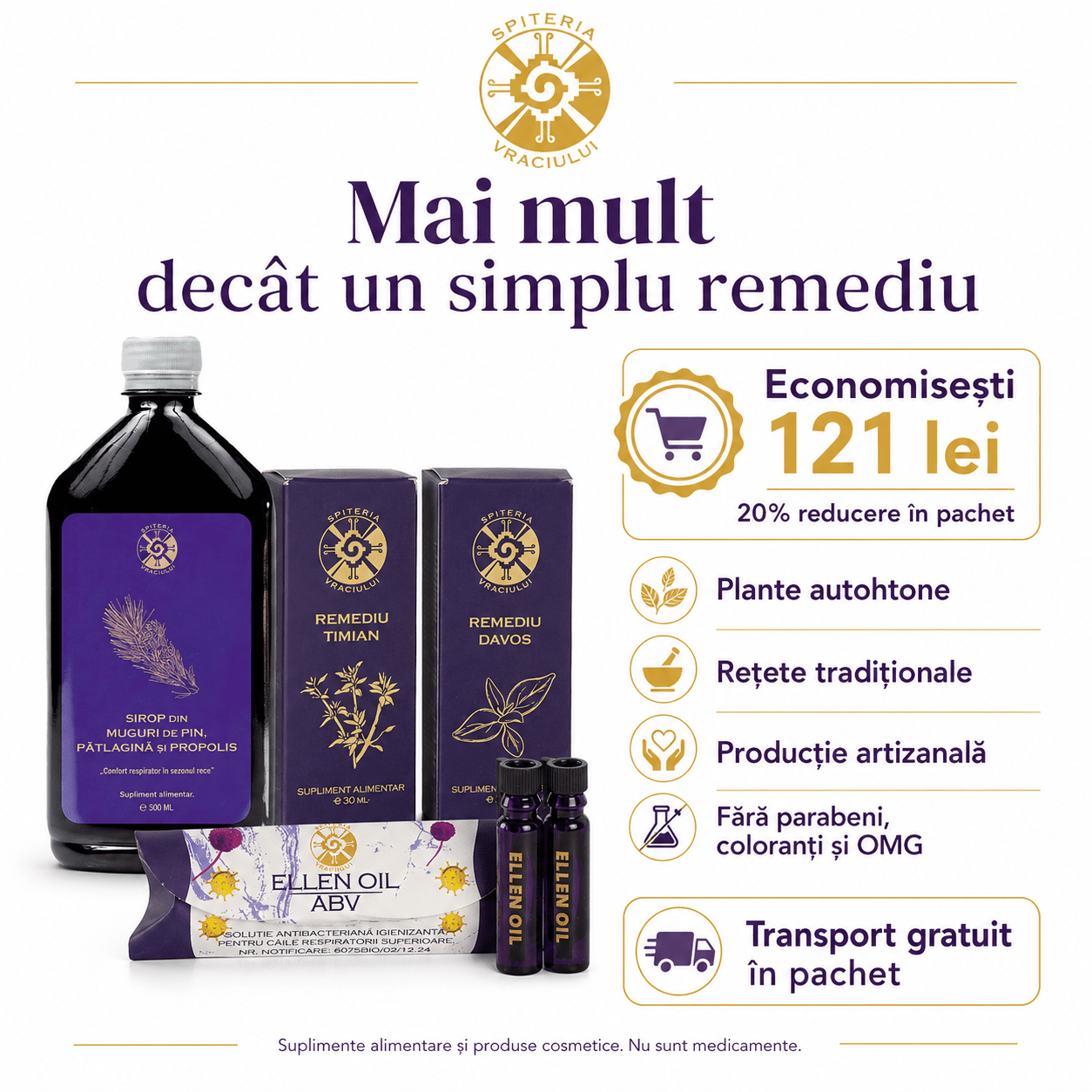 Pachet Antigripal Premium - Spiteria Vraciului