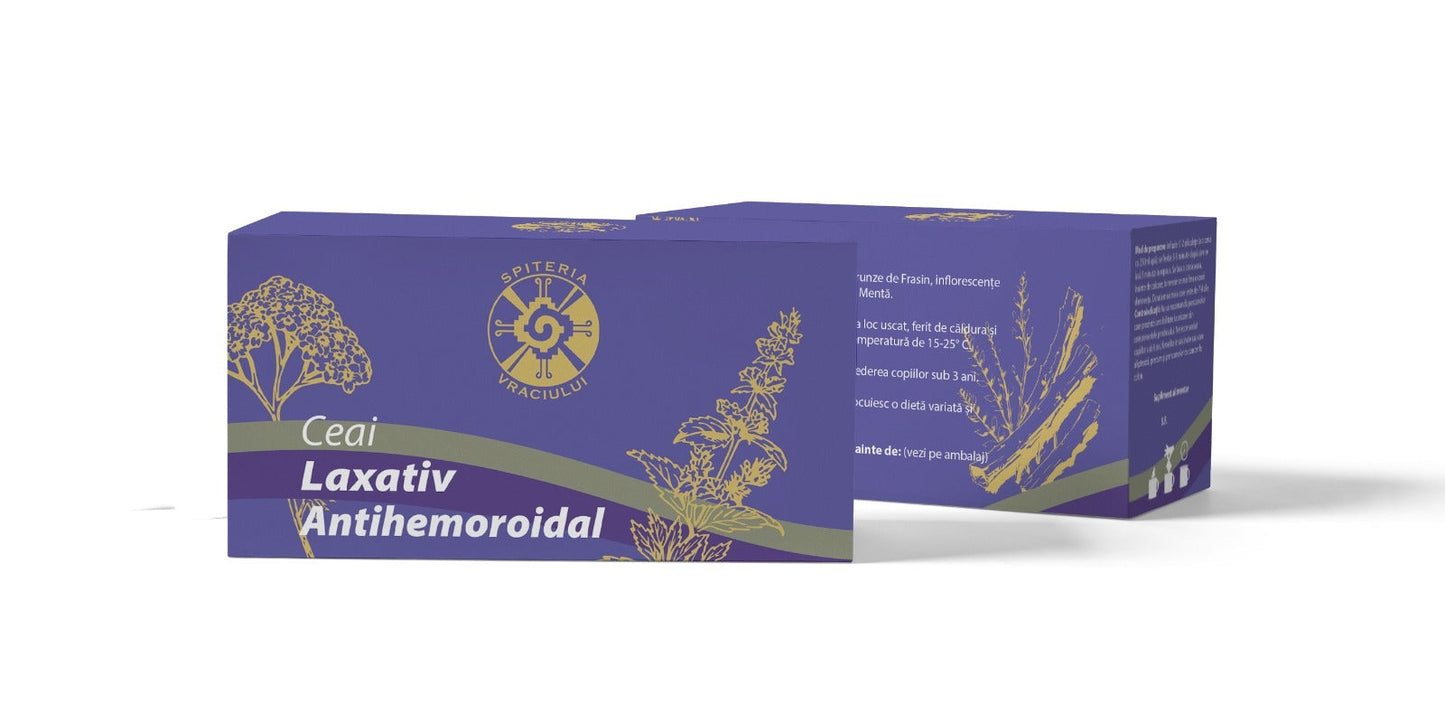 Ceai laxativ antihemoroidal
