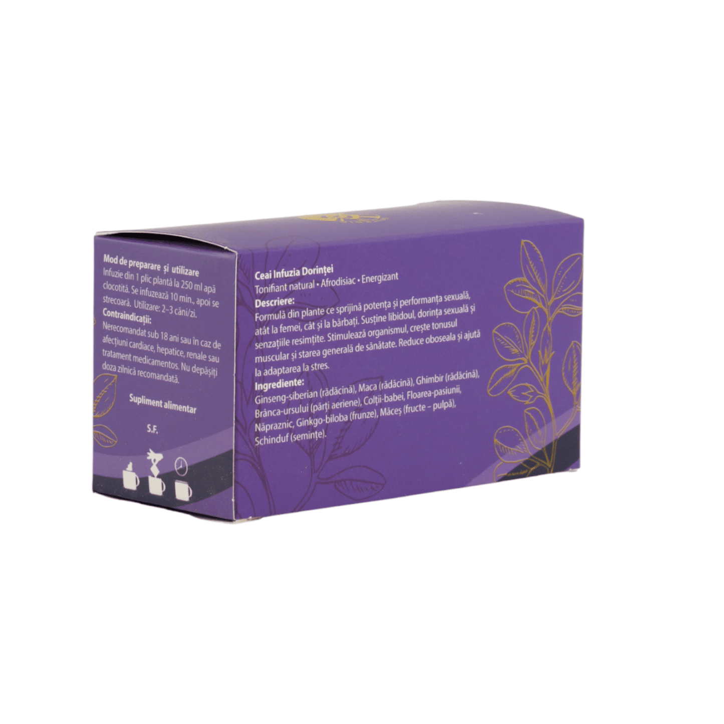 Ceai Natural Fertilitate și Potență – Infuzia Dorinței - Spiteria Vraciului