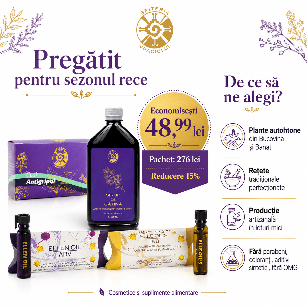 Pachet Imunitate Familie - Spiteria Vraciului
