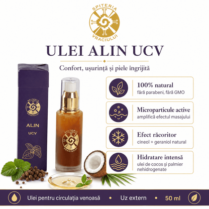 Ulei Natural pentru Varice și Circulație Venoasă – ALIN UCV - Spiteria Vraciului