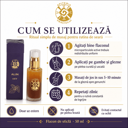 Ulei Natural pentru Varice și Circulație Venoasă – ALIN UCV - Spiteria Vraciului