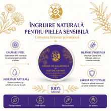 Leac Bătrânesc pentru Pielea Sensibilă – Cremă de Gălbenele și Ulei de Cătină | 100g - Spiteria Vraciului