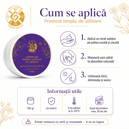Rețeta Bătrânească cu Mărul Lupului și Arnică — Cremă Cicatrizantă Naturală 100g - Spiteria Vraciului