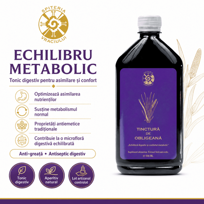 Tinctură de Obligeană – Echilibru Digestiv și Confort Metabolic | 500ml - Spiteria Vraciului