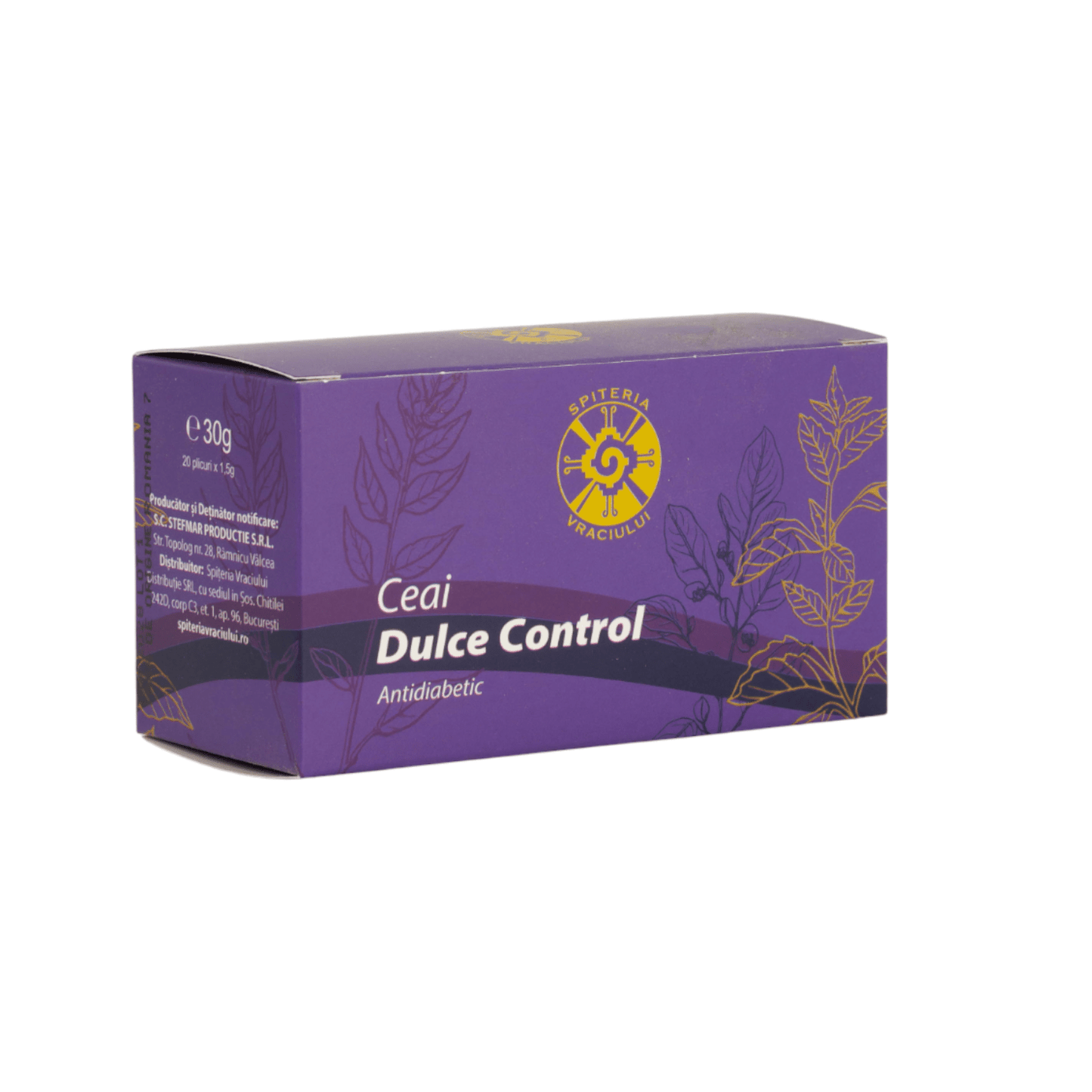 Ceai Natural pentru Glicemie și Diabet – Dulce Control - Spiteria Vraciului